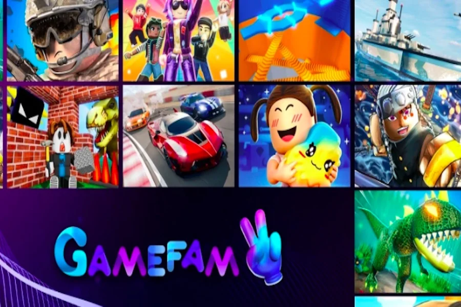 Permainan Gamefam di aplikasi Roblox