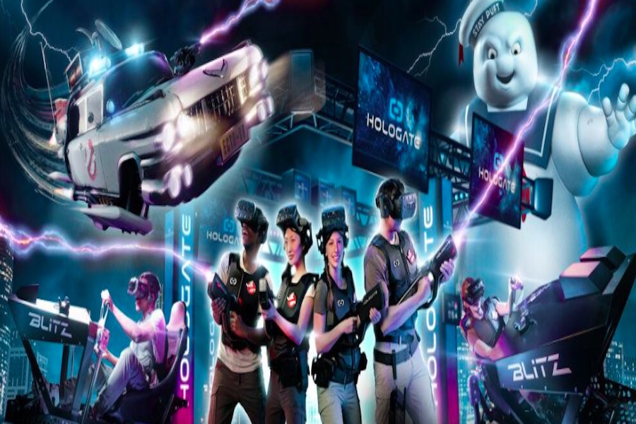 HOLOGATE permainan Ghostbusters VR Academy