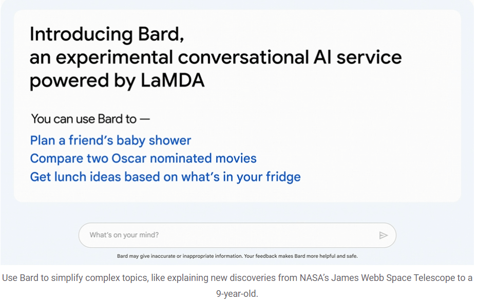 Bard, kecerdasan buatan Google untuk saingi OpenAI