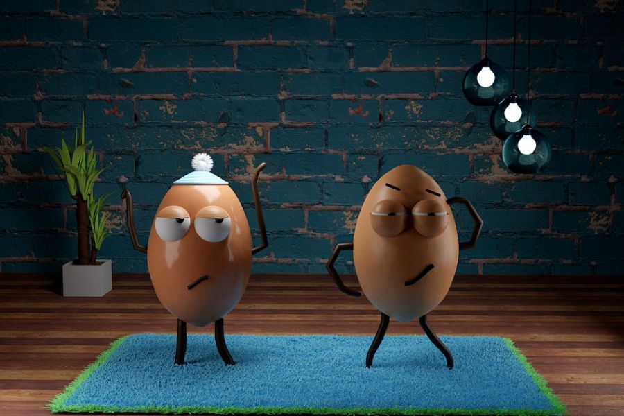 penerapan animasi 3D pada objek telur